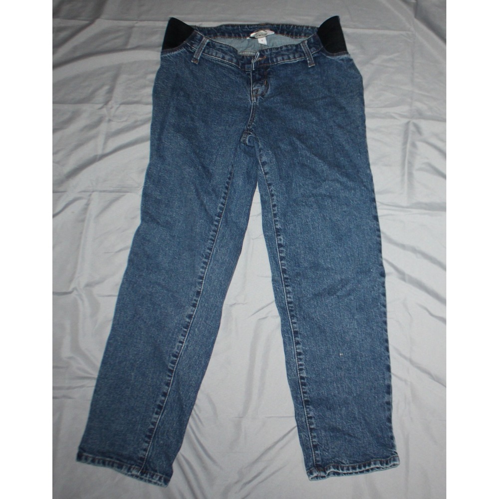 Ingrid & Isabel Women's Maternity Jeans under Belly straight Medium Size 6